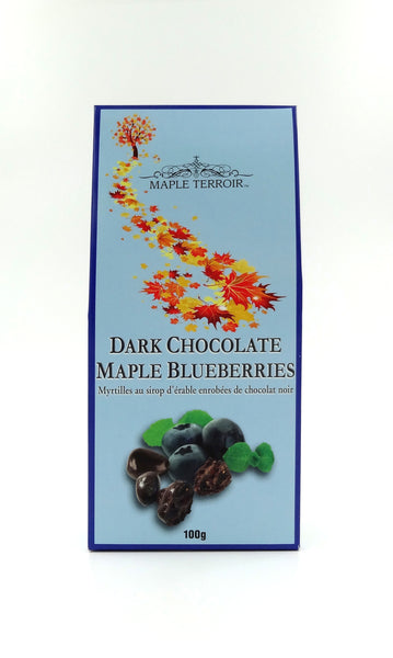 メープルダークチョコレート ドライクランベリー、チェリー、ブルーベリー 100g